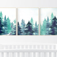 Nursery decor boy mountain, woodland nursery, adventure theme nursery, woodland, gender neutral, forest nursery, mountains, forest, tree