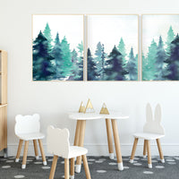 Nursery decor boy mountain, woodland nursery, adventure theme nursery, woodland, gender neutral, forest nursery, mountains, forest, tree