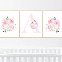 Nursery decor girl pink, nursery decor flower, nursery decor girl floral, flower nursery, girl nursery wall art, pink nursery, boho nursery