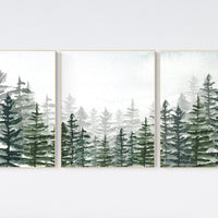 Nursery decor boy mountain, woodland nursery, sage green, adventure theme nursery, woodland, gender neutral, forest nursery, mountains, tree
