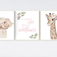 Nursery decor safari, animal nursery prints, Nursery Decor woodland, nursery decor boho, Girls Nursery Decor, Safari Nursery, girl nursery