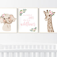 Nursery decor safari, animal nursery prints, Nursery Decor woodland, nursery decor boho, Girls Nursery Decor, Safari Nursery, girl nursery