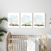 Sheep nursery decor, gender neutral nursery, lambs nursery decor, nursery wall art sheep, nursery wall art, baby room prints, neutral