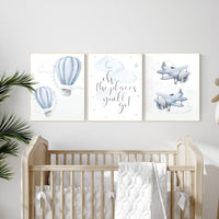 Nursery decor boy adventure, adventure nursery, travel theme nursery, hot air balloon nursery, plane nursery, boys room decor