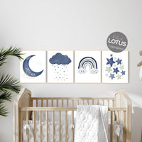 Boy nursery decor, Navy nursery decor, navy and green nursery, rainbow nursery, navy blue nursery, boy nursery wall decor, navy nursery