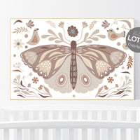 Boho nursery, butterfly nursery decor, girl nursery decor boho, butterfly print wall art, Nursery wall art girl boho, floral nursery