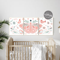 Nursery decor girl butterflies, Butterfly Nursery Art, Girl Nursery Art, Butterfly Nursery Decor for Baby Girl, Butterfly Art, blush pink