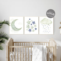 Boy nursery decor, Sage green nursery decor, green and navy nursery, rainbow nursery, green nursery, boy nursery wall decor, navy nursery