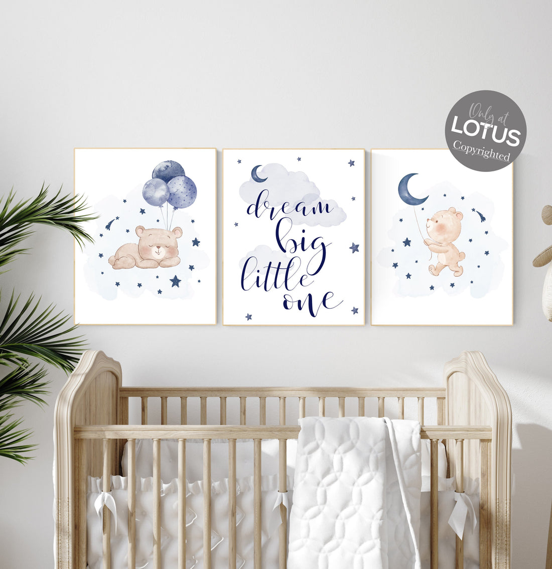 Nursery decor bear, nursery decor boy, bear nursery print, navy blue, teddy bear decor, nursery wall art animals, boy nursery wall art, navy