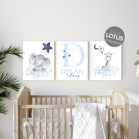 Nursery decor boy, navy blue nursery, elephant,, nursery wall art boy, nursery prints boy, set of 3, navy nursery, name nursery, custom