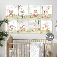 Woodland nursery decor, animals prints, gender neutral nursery, jungle animals, gender neutral nursery, Woodland Nursery, woodland animals