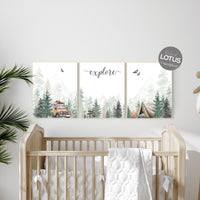 Nursery decor woodland, green nursery, Camping Prints, Adventure Nursery Decor, woodland nursery, forest nursery, explore nursery, sage
