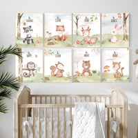 Woodland animal nursery, Woodland nursery decor, animals prints, gender neutral nursery, jungle animals, woodland animals, forest animals