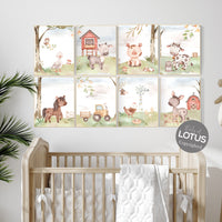 Nursery wall art animals, farm animals, farm nursery, nursery prints gender neutral, animals prints, farm themed nursery, Farm animals print