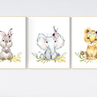 Nursery decor woodland, Woodland Nursery Wall Art, Woodland Print Set, animal prints, Woodland Animal Prints, gender neutral nursery