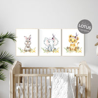 Nursery decor woodland, Woodland Nursery Wall Art, Woodland Print Set, animal prints, Woodland Animal Prints, gender neutral nursery
