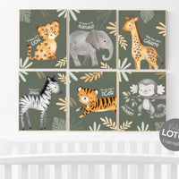 Nursery decor sage green, nursery wall art animals, safari nursery prints, Boho Nursery Prints, Safari Nursery Prints, Boho Nursery Wall Art