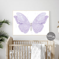 Nursery decor girl purple, nursery decor girl, butterfly nursery wall art, lavender nursery, lilac nursery, girls room decor purple
