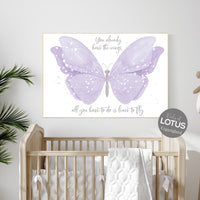 Nursery decor girl lavender, butterfly, nursery decor girl name, lilac, Butterfly Nursery Art, Girl Nursery Art, purple, girl nursery