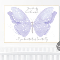 Nursery decor girl lavender, butterfly, nursery decor girl name, lilac, Butterfly Nursery Art, Girl Nursery Art, purple, girl nursery