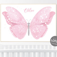 Nursery decor girl butterfly, pink nursery, butterfly prints, Girl Nursery Art, Butterfly Nursery, girls room decor, girls nursery