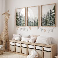 Nursery decor boy mountain, woodland nursery, sage green, adventure theme nursery, woodland, gender neutral, forest nursery, mountains, tree