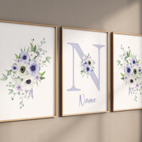 Nursery decor purple, Nursery decor girl purple, in a field of roses she is a wildflower, lavender nursery, lilac nursery, girls room