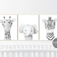 Animals Nursery Prints, Safari Nursery Wall Art,Nursery wall art animals, gender neutral nursery, Woodland Nursery Decor, animal prints