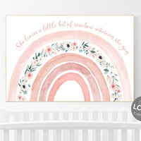 Nursery decor rainbow, Boho Rainbow Set, blush nursery, Nursery Decor boho, blush pink, rainbow nursery, flower nursery, wildflower nursery