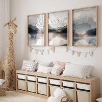 Landscape print, mountain wall art, landscape wall art, neutral wall art prints, forest decor, nature prints, nature prints for nursery