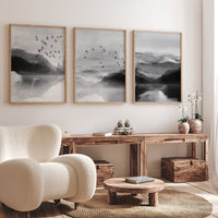 Landscape print, mountain wall art, nature prints, landscape wall art, neutral wall art prints, gray nursery, forest decor, nursery decor