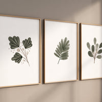 Boho nursery, green nursery, gender neutral nursery, leaves prints, boho prints, home decor, green prints, sage green, minimal prints