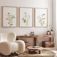 Daisy Nursery wall art, Wildflower Nursery Decor, Flower Nursery, Girl Nursery Decor, boho flower, daisies print, daisy print, home decor