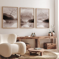 Landscape print, mountain wall art, earth colors, landscape wall art, neutral wall art prints, beige prints, nature prints for nursery