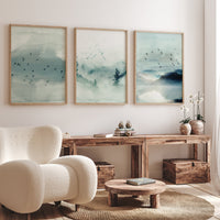 Landscape print, mountain wall art, landscape wall art, mint nursery, neutral wall art prints, mint green prints, nature prints, nursery art