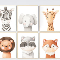 Nursery wall art animals, gender neutral nursery, Animals Nursery Prints, Woodland Nursery Decor, Safari Nursery Wall Art, animal prints