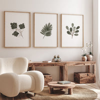 Boho nursery, green nursery, gender neutral nursery, leaves prints, boho prints, home decor, green prints, sage green, minimal prints