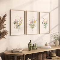 Boho Nursery wall art, Wildflower Nursery Decor, Floral Nursery, Girl Nursery Decor, flower nursery, Botanical Print, home decor