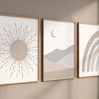 Nursery wall art grey, gray gold nursery, nursery decor neutral, baby room decor gender neutral, sunshine nursery, grey gold, baby room art