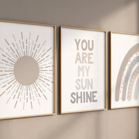 Nursery wall art grey, gray gold nursery, nursery decor neutral, baby room decor gender neutral, sunshine nursery, grey gold, baby room art