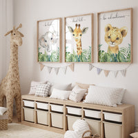 Safari Animal Nursery Prints, Jungle Animals, safari animals, safari nursery, tropical nursery, gender neutral nursery, tropical animals