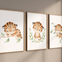 Tiger nursery decor, gender neutral, tiger prints, nursery wall art, nursery prints animals, nursery decor boy, nursery decor girl