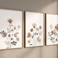 Boho Nursery wall art, Wildflower Nursery Decor, Floral Nursery, Girl Nursery Decor, vintage flower nursery, Botanical Print, home decor
