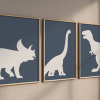 Dinosaur Prints for boys room, T-Rex Print, Triceratops Print, Brachiosaurus print, Dinosaur Wall art, Boy nursery decor, boys room wall art
