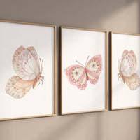 Nursery decor girl butterfly, Butterfly Nursery Art, Girl Nursery Art, Butterfly Nursery Decor for Baby Girl, flower nursery, light pink