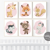 Woodland nursery decor, animals prints, woodland themed nursery, nursery art woodland, nursery prints gender neutral, woodland nursery ideas
