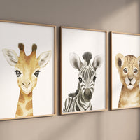 Safari Nursery Decor, Safari Nursery Prints, Safari Nursery Wall Art, safari animals, safari Baby Animal Prints for Nursery, gender neutral