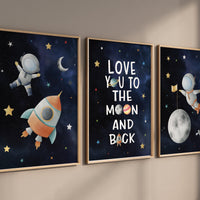 Space Nursery Prints, Astronaut Prints, Outer Space Prints, Space Prints, Space Nursery Wall Art, Nursery Wall Art Space, Space Boys Room