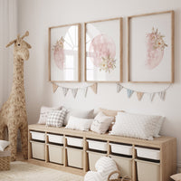 Moon wall art, Moon nursery decor, Blush pink, blush nursery, Full moon print, Moon print, nursery decor girl, moon phases, boho nursery