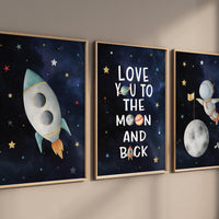 Space Nursery Prints, Outer Space Prints, Space Prints, Space Nursery Wall Art, Nursery Wall Art Space, Astronaut Prints, Space Boys Room